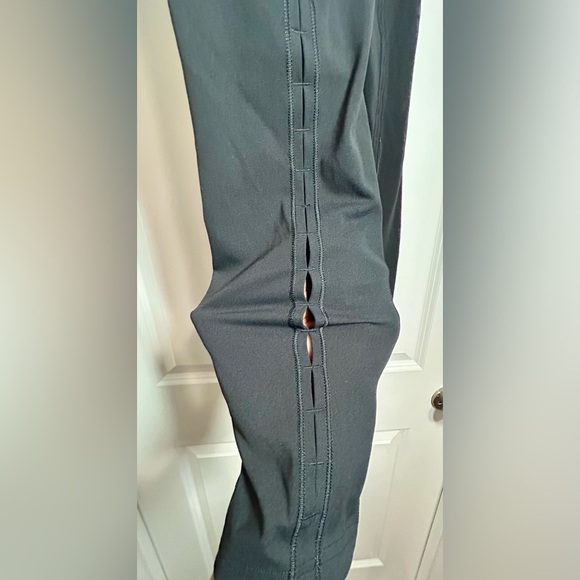 Lululemon Black Leggings with Cutouts Down the Back - Picture 3 of 3